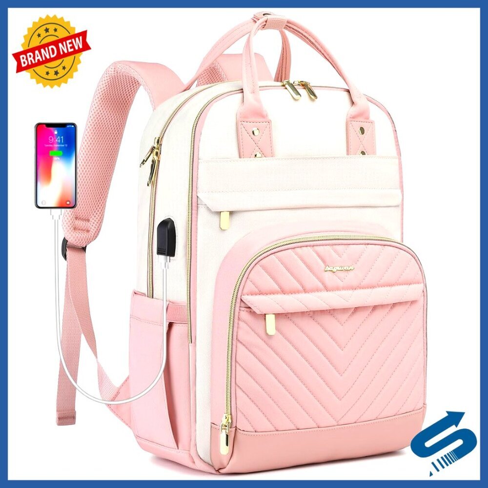 Laptop Backpack Waterproof Anti-Theft USB Charger Travel Business Casual
